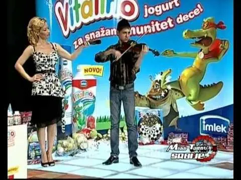 Darko Piler,winning at Mladi Talenti Srbije show at KCN TV,2009